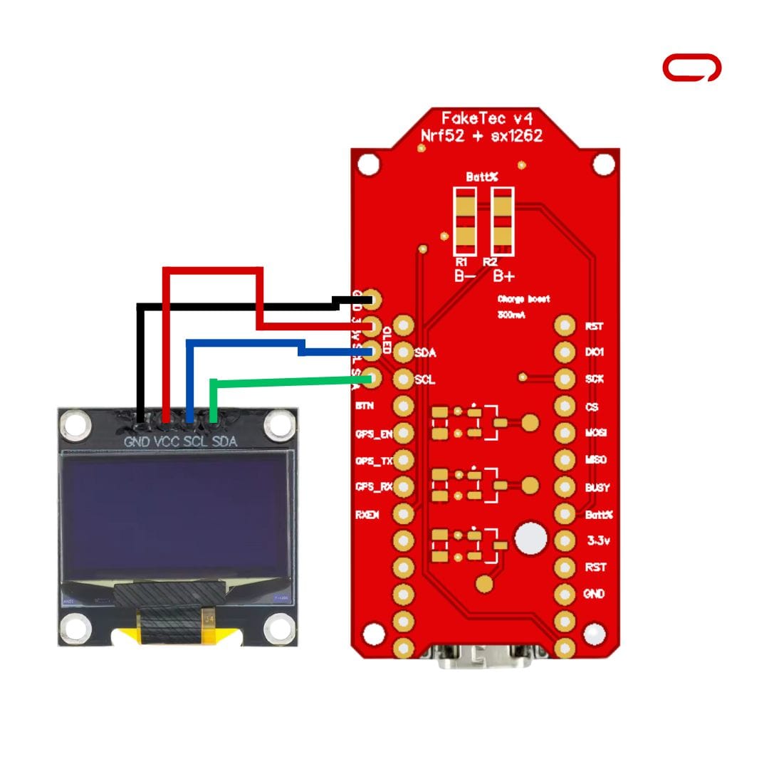 How To Add Screen To FakeTec NRF52840 Meshtastic Device