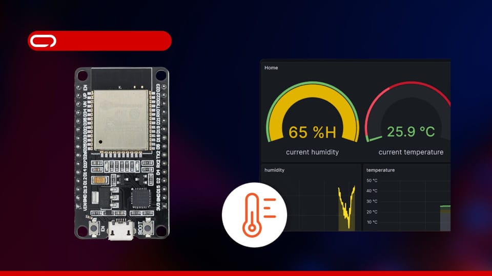 ESP32 Temperature & Humidity Sensor Monitoring Using Grafana